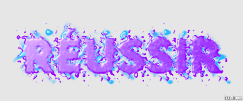 Réussir Text Effect