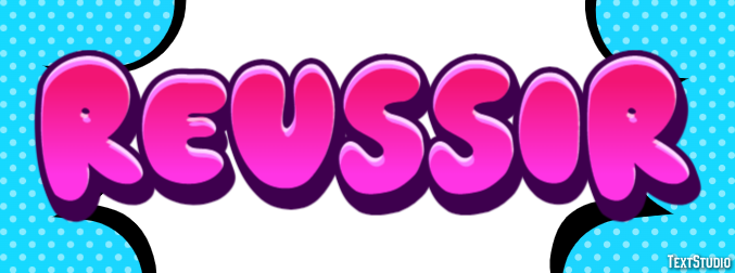 Réussir Effet de texte