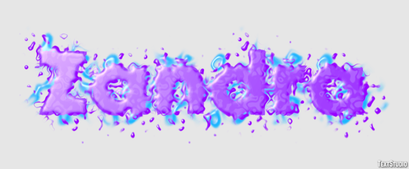 Zandra Text effect