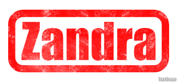 Zandra Text effect