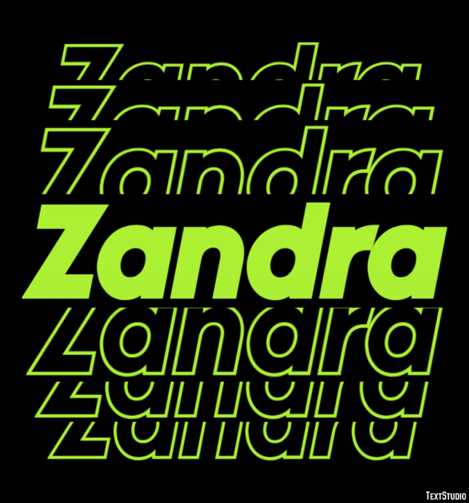 Zandra Text Effect