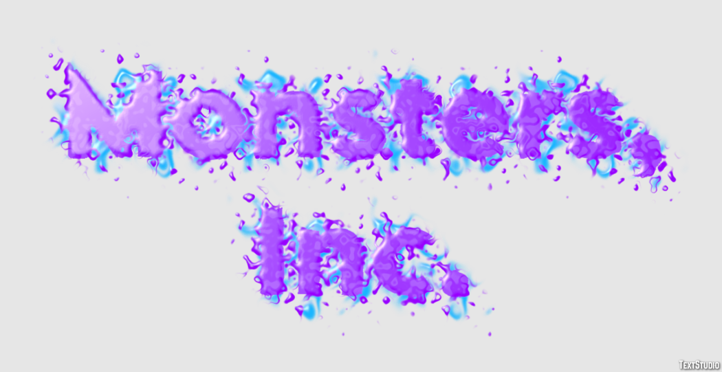Monsters, Inc. Эффект текста
