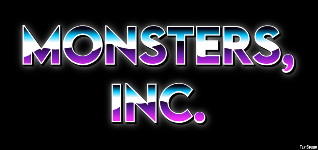 Monsters, Inc. Эффект текста