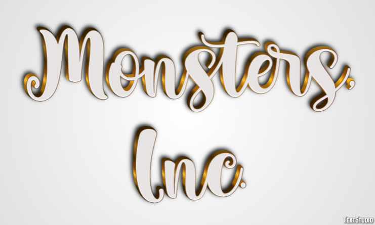 Monsters, Inc. Texteffekt