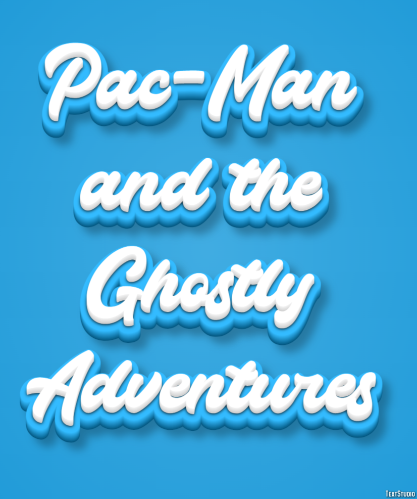 Pac-Man and the Ghostly Adventures Text Effect