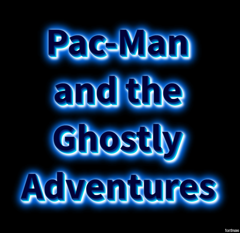 Pac-Man and the Ghostly Adventures Text effect