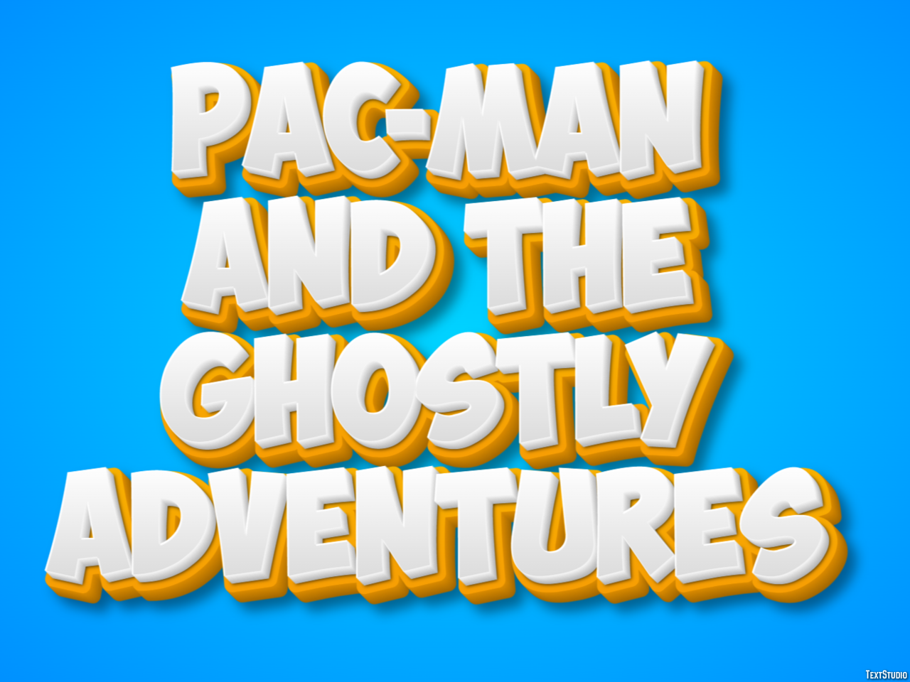 Pac-Man and the Ghostly Adventures Text effect