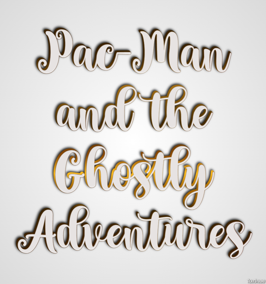 Pac-Man and the Ghostly Adventures Text effect