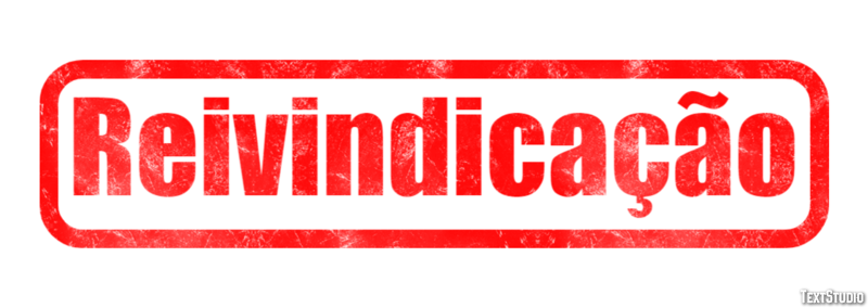 Reivindicação Efeito do texto