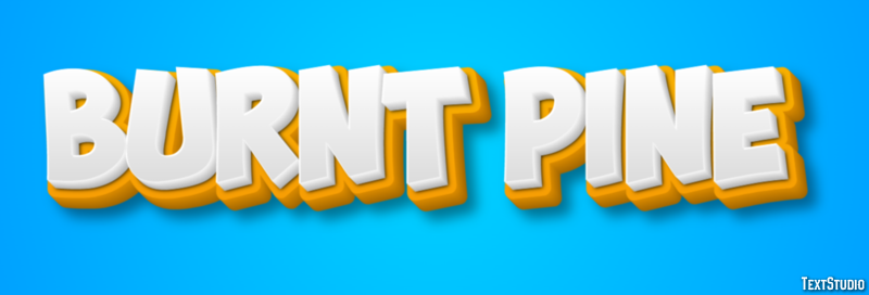 Burnt Pine Efekt tekstowy