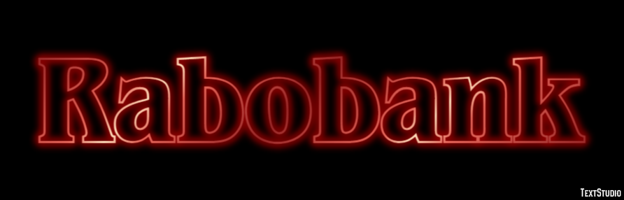 Rabobank Efeito de texto