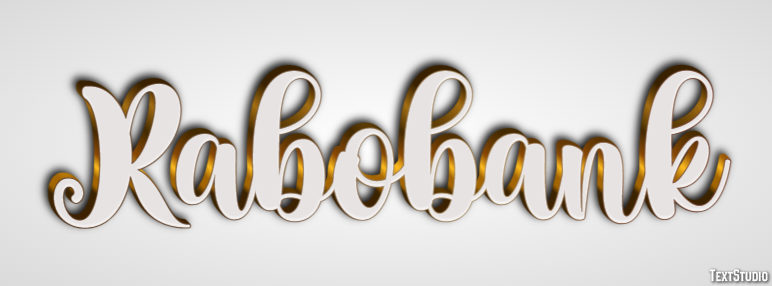 Rabobank Efeito de texto