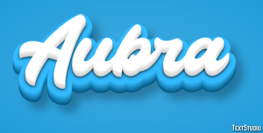 Aubra Text Effect