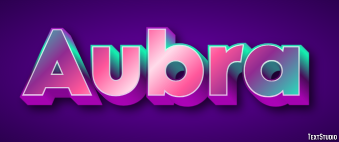 Aubra Text Effect