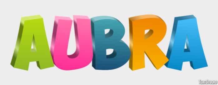 Aubra Text Effect