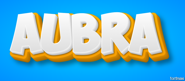 Aubra Text Effect