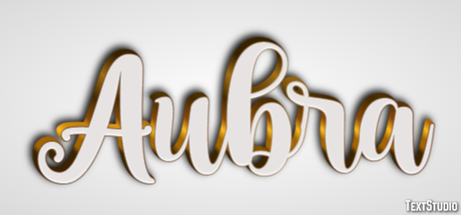 Aubra Эффект текста