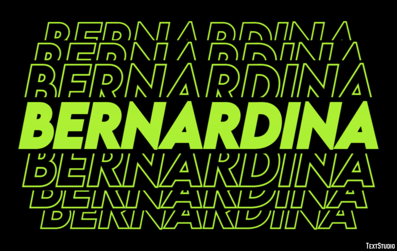 Bernardina Efekt tekstowy