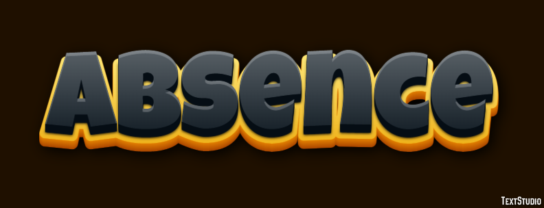 Absence Text Effect