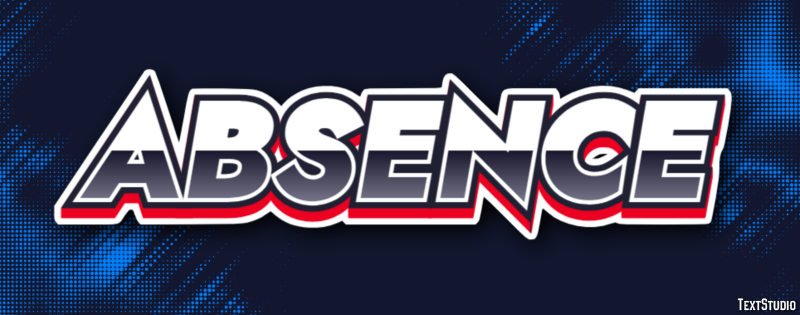 Absence Text Effect