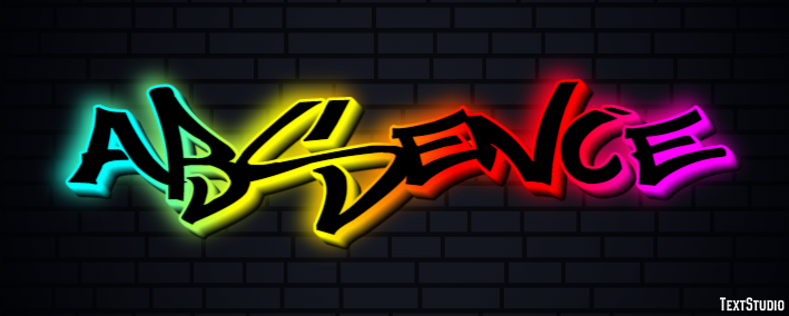 Absence Text Effect