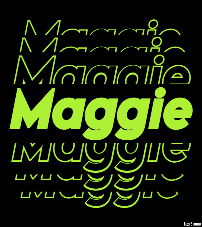 Maggie Text Effect