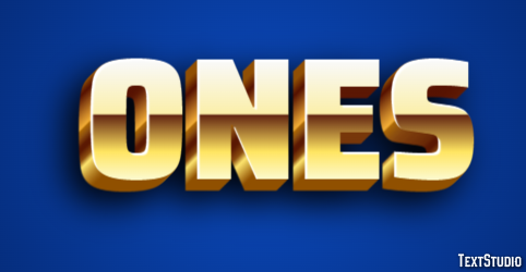 Ones Text Effect