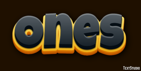 Ones Text Effect