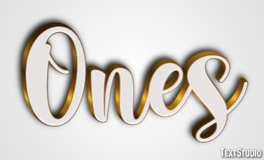 Ones Text Effect