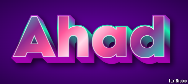 Ahad Text Effect