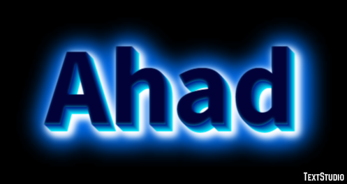 Ahad Эффект текста