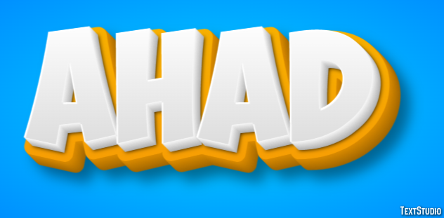 Ahad Text Effect