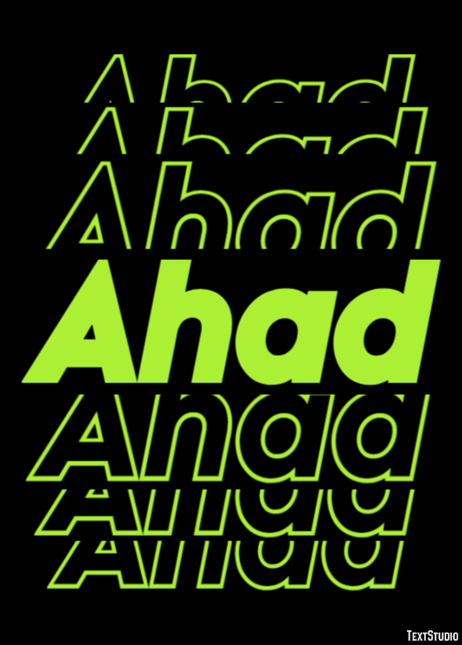 Ahad Text Effect