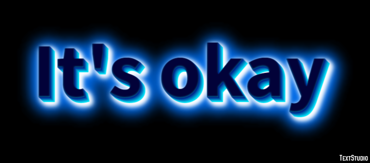 It's okay Text Effect