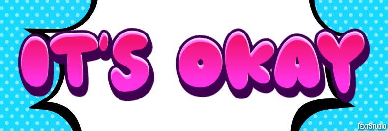 It's okay Text effect