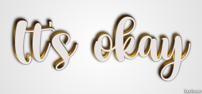 It's okay Text Effect