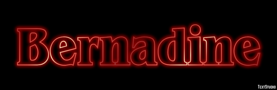 Bernadine Text effect