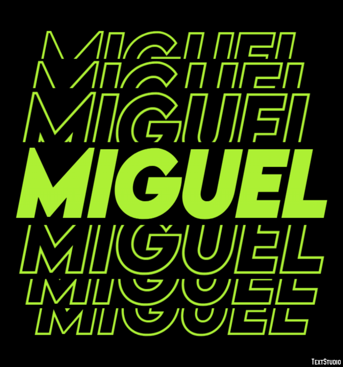 Miguel Tekst Effect