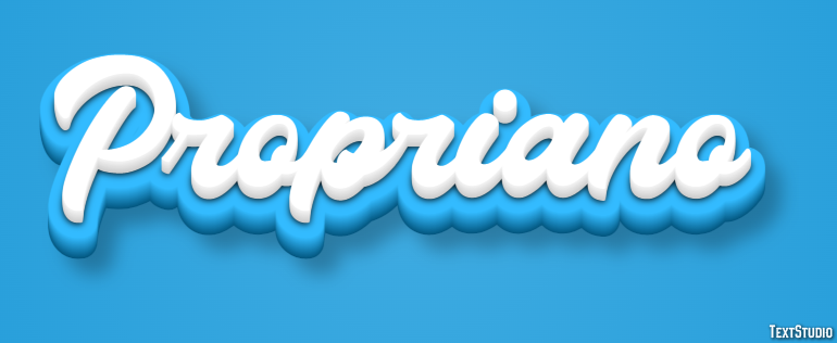 Propriano Text Effect