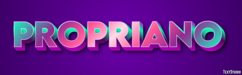Propriano Text Effect