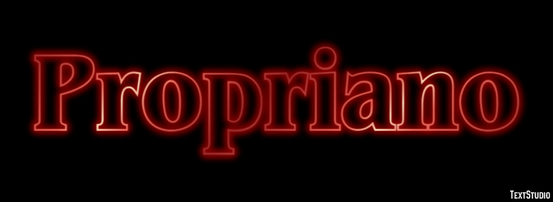 Propriano Text Effect