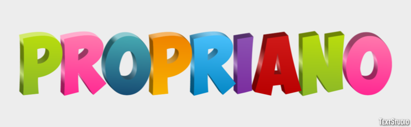 Propriano Text Effect