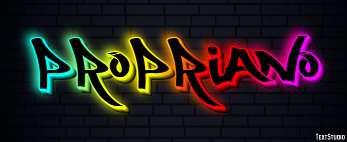 Propriano Text Effect