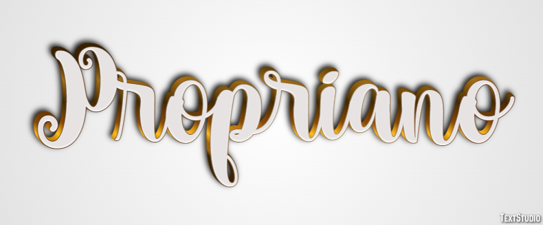 Propriano Text Effect