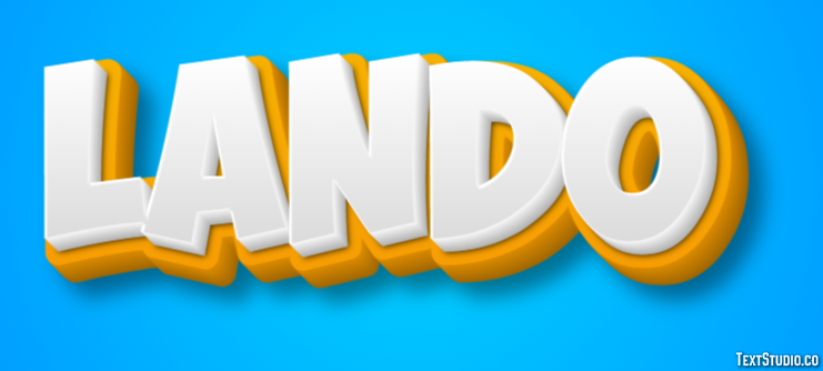 Lando Efecto de Texto