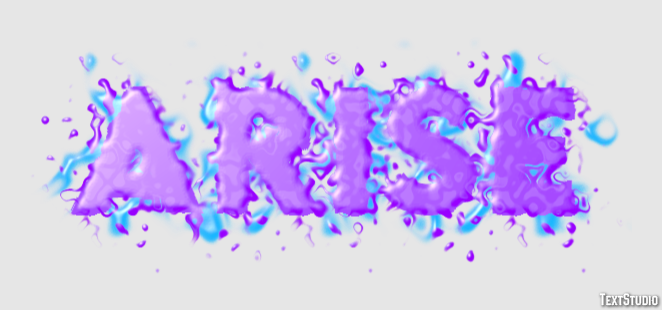 Arise Efecto de Texto