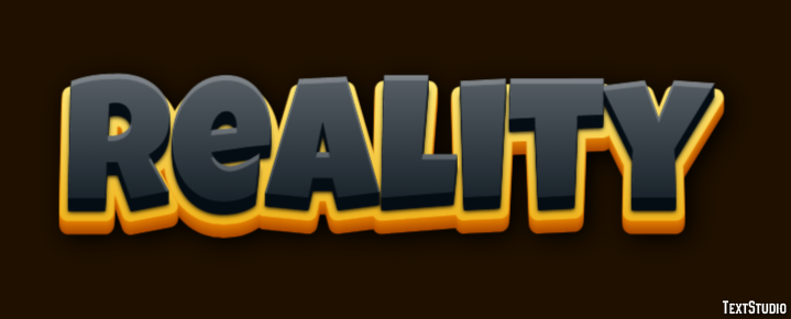 Reality Text effect