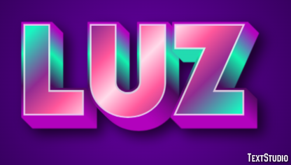 Luz Текстовый эффект
