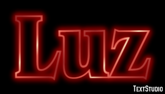 Luz Текстовый эффект