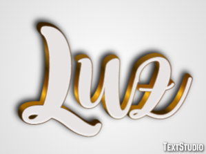 Luz Текстовый эффект